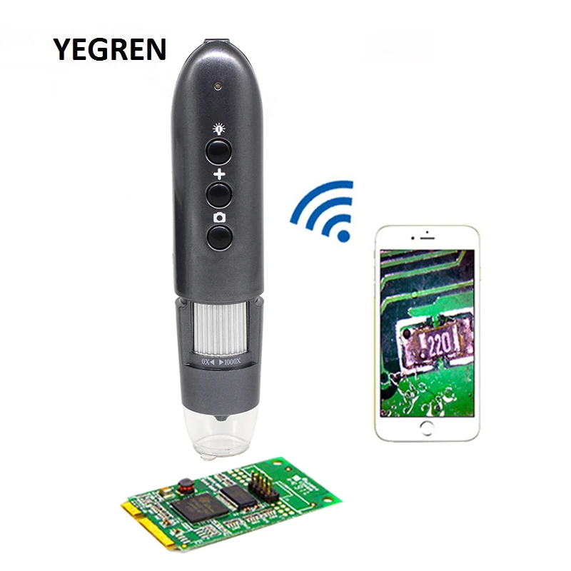 Портативный цифровой микроскоп с Wi Fi светодиодный электронный разрешением 800х