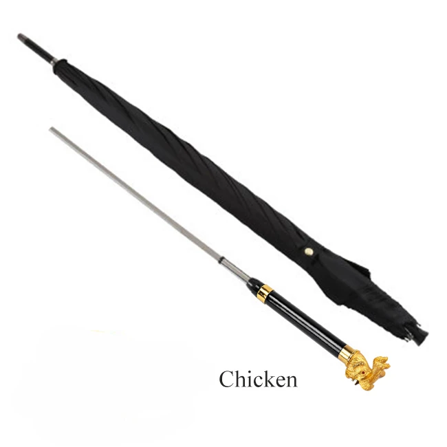 Chicken 11 SAFEBET бренд 12 Китайский Зодиак длинная ручка мужской зонт высокое качество воин Меч стиль самообороны ветрозащитный зонтик - Цвет: Chicken 11