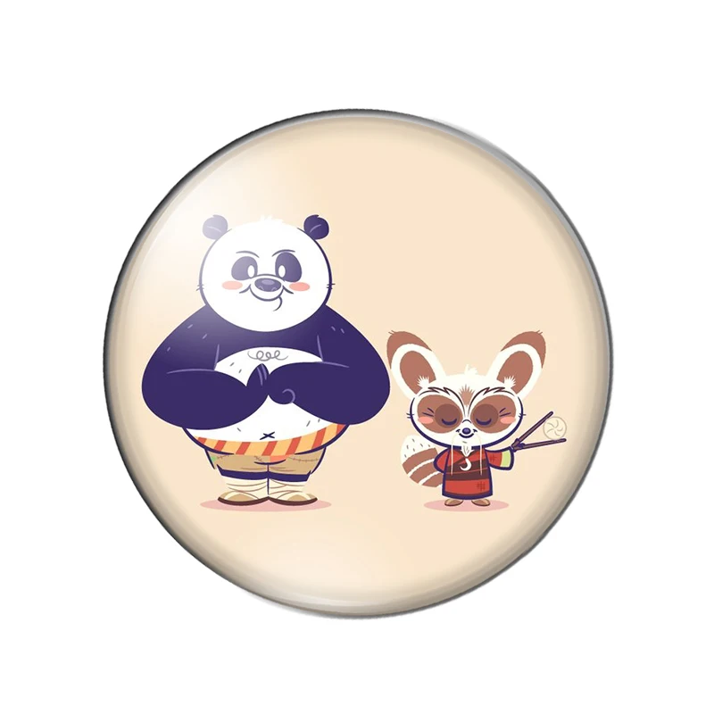 Стеклянный кабошон ZB0543 Круглый Кабошон с плоским основанием милыми мультяшными