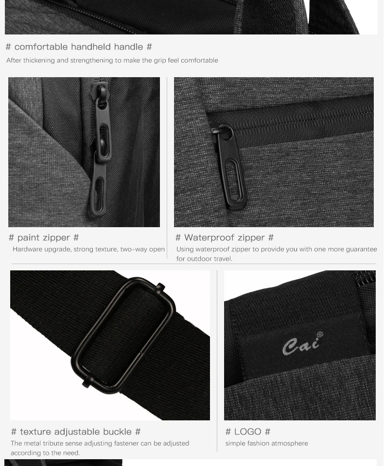 CAI, деловой мужской портфель, джентльмен, водонепроницаемая офисная сумка, для ноутбука, через плечо, слинг, модные сумки, повседневные, подарок для мужчины