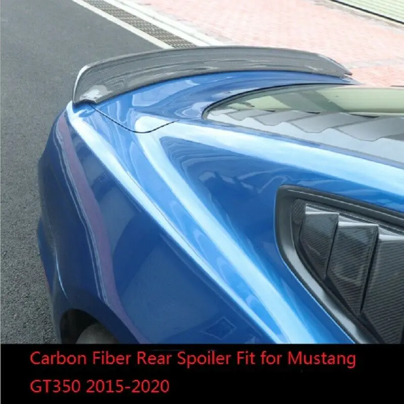 

Carbon Fiber Car Rear Spoiler Trunk Wing Accessories Fit for Mustang GT350 2015-2020
