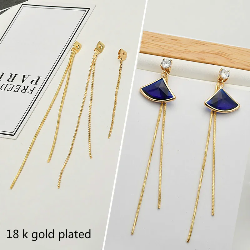 Позолоченные позолоченные бусины-цепочки в виде змеи плоские на цепочке с