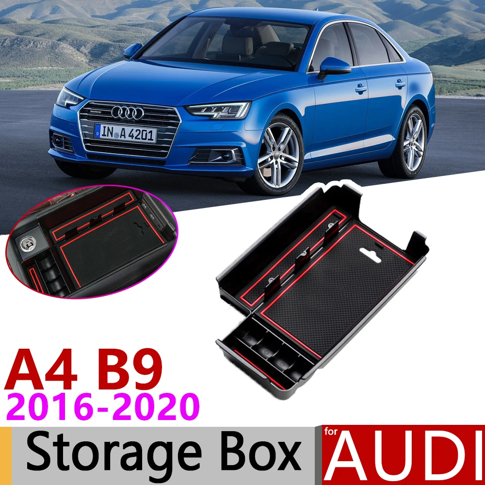 Подлокотник для Audi A4 B9 8 Вт RS4 S4 S line RS 4 2016 ~ 2020 автомобильный органайзер хранения