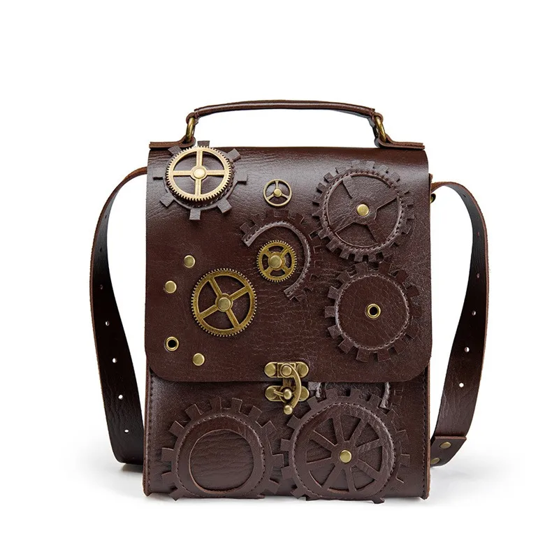 

2022 New Steampunk Retro Style Women's Shoulder Messenger Bags Portable Large Capacity Casual Totes Women Purse and Handbags
