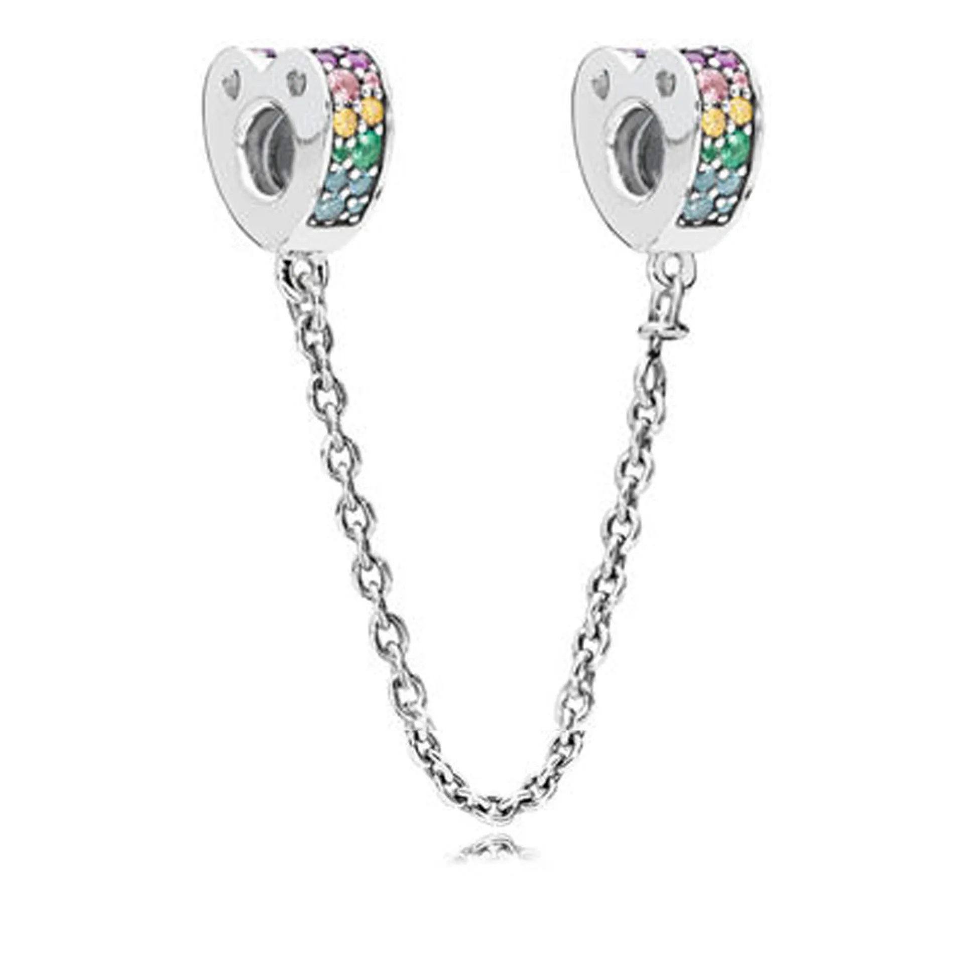 Подходит к оригинальному браслету Pandora, Микки, сердце, звезда, Луна, очаровательные браслеты, листья, цветок, безопасная цепочка, Хрустальная подвеска, Женские Ювелирные изделия, сделай сам