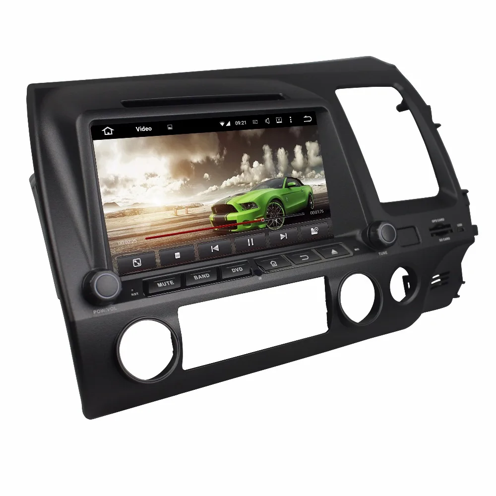8 &quot2 Din Android 9 0 Автомобильный DVD плеер для Honda Civic 2006 2011 аудио стерео ядер радио