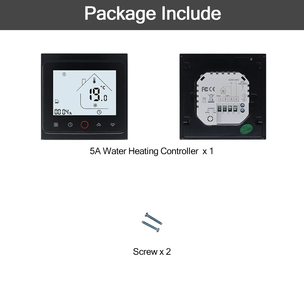 5A Water Heating Управление через приложение умный wifi термостат водный газовый котел электрический подогрев пола контроль температуры Лер работает с Alexa Google Home - Цвет: 5A Water Heating