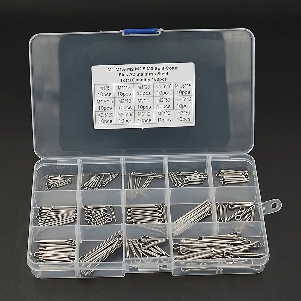 

150 шт./лот серебряные раздельные штифты фиксаторы разных размеров зеркальные Звенья из нержавеющей стали раздельные штифты с жестким корпу...