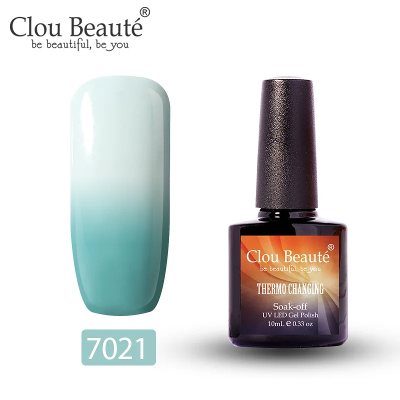 7021 Clou Beaute гель-лак, меняющий цвет в зависимости от температуры, гибридный УФ-лак для ногтей, стойкий, растворимый гель, 10 мл - Цвет: 7021