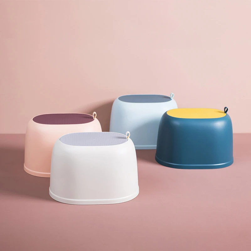 Табурет для ванной нескользящий пластиковый табурет взрослых и детей подставка