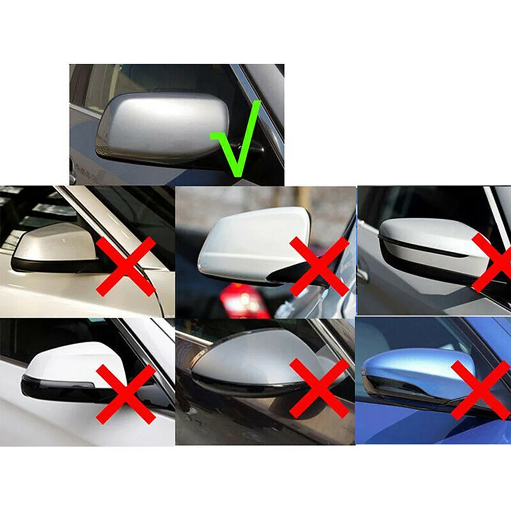 1 пара карбоновых черных стильных дизайнерских боковых крышек зеркала заднего