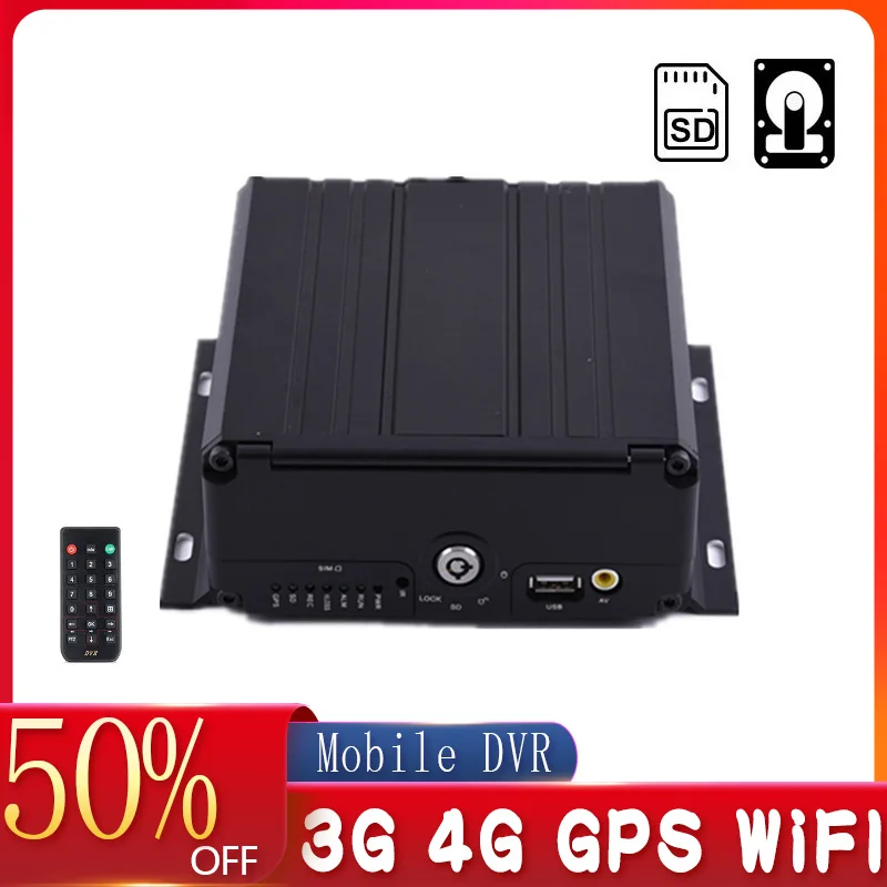 Новый 4-канальный HDD GPS 3G 4G WIFI мобильный Mdvr автомобильный черный ящик H.264