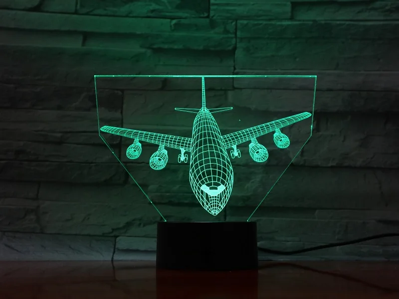 

Baby Room Night Light LED Nursery 3D Desk Lamp Airplane Nightlight Warm Atmosphere Creation Smart Phone Control Kids Gift