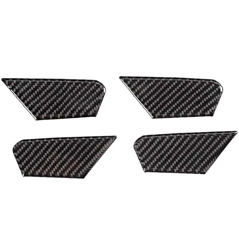 

Carbon Fiber Interior Door Bowl Cover Car Accessories Compatible for Alfa Romeo-Giulia 17-19, 4Pcs