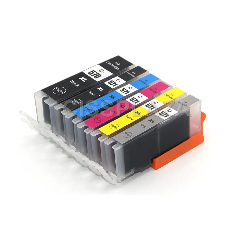 CISSPLAZA 12pk PGI 570 CLI 571 картридж для PIXMA mg7750 mg7751 mg7752 mg7753 TS9050/9055/8050/8051 GY|ink cartridge|ink cartridge for