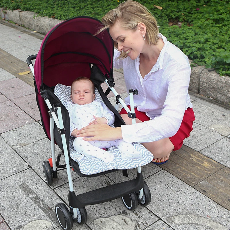 Baby Stroller Seat Cushion Cotton Soft Child Cart Mat Infant Buggy Pad Chair Pram Car Newborn Pushchairs Accessories | Мать и ребенок