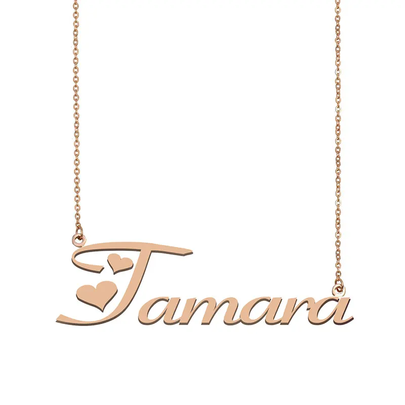 Тамара на заказ именное ожерелье персонализированное золото для женщин девушек