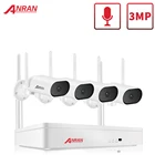 ANRAN Беспроводная безопасность панорамирования и наклона камеры комплект 3MP cctv видео комплект 8CH NVR ночного видения Открытый Wifi системы камер наблюдения