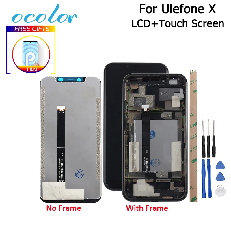Цветной ЖК-дисплей для Ulefone X + сенсорный экран с рамкой замены дигитайзера пленка