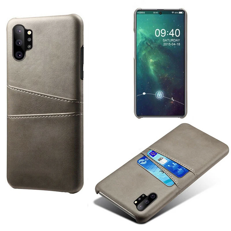 Роскошный чехол из искусственной кожи держатель для карт Слот для iPhone 11 Pro Max X XR XS Max тонкий гибридный жесткий чехол для samsung Note 10 A50
