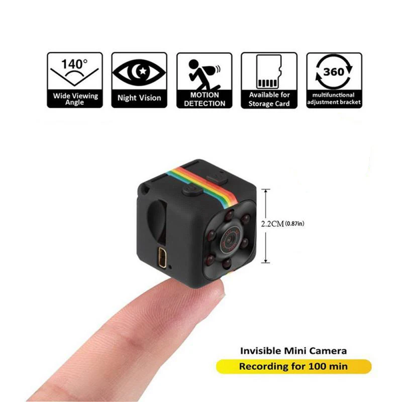 Микро камера SQ11 Wi Fi 480P/1080P мини Спортивная DV инфракрасная ночного видения