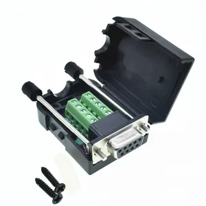 Разъем DB9, беспереводной паяльный терминал, папа DB9, Штекерный разъем RS232 DB9, разъем D-SUB, гнездо