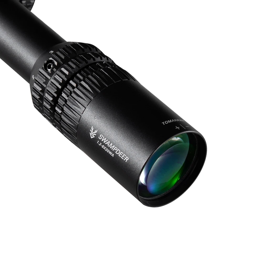 SWAMP DEER 1.2-6X20 Scope Tactical Optic Cross Sight Riflescope Hunting Rifle Sniper Airsoft Air Guns | Спорт и развлечения