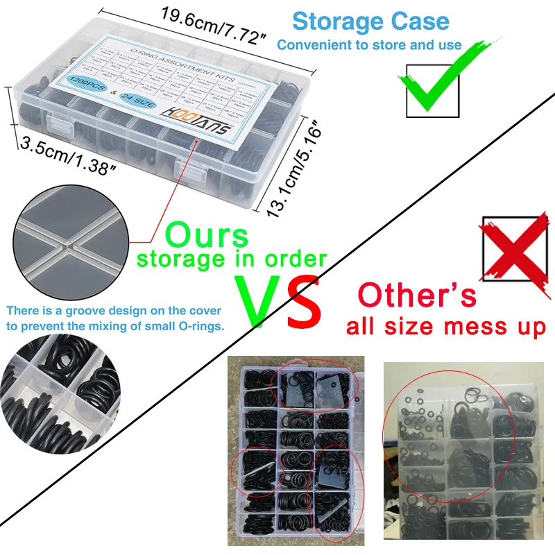1200 штук в штучной упаковке комплект уплотнительных колец из нитриловой резины NBR