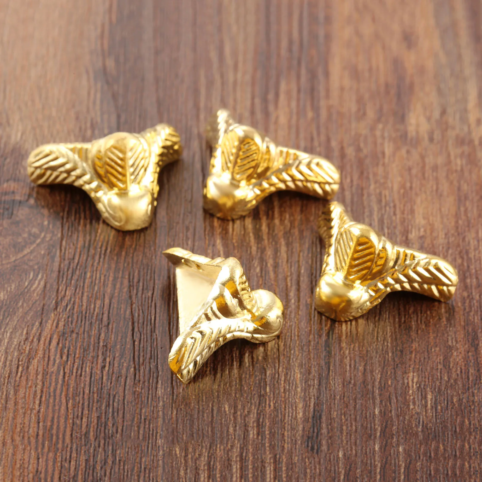 4 шт/комплект золотой Угловые протекторы угловых кронштейнов W/Винты фотоальбом