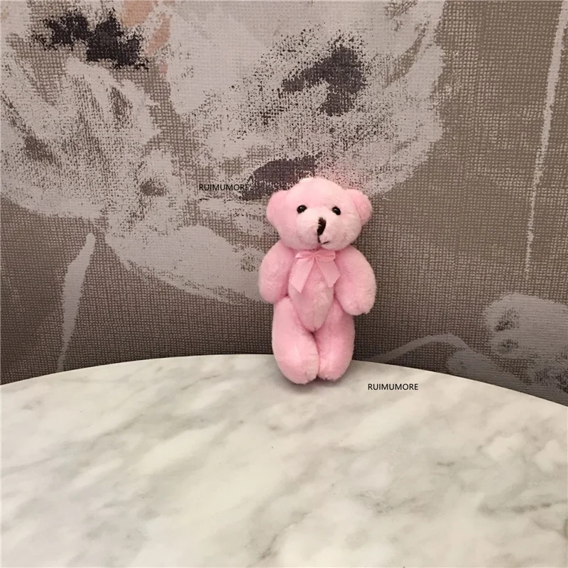 10 шт./лот мини 8 см медведь кукла Свадебный подарок и букет Декор игрушка | Игрушки