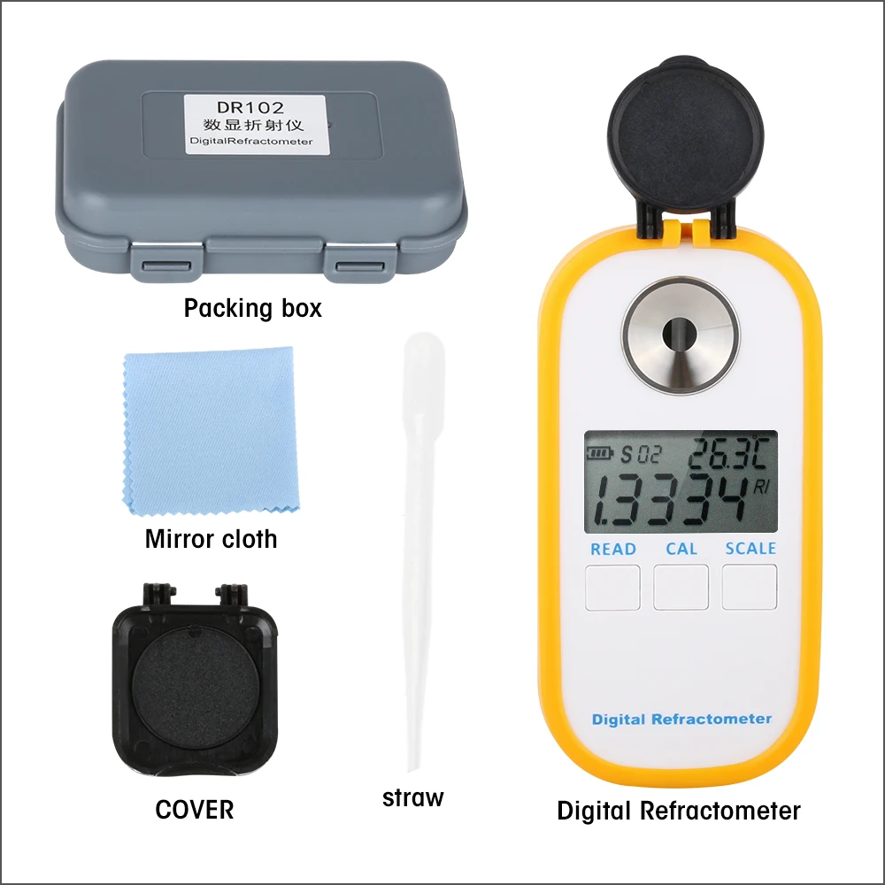 Цифровой рефрактометр соли удельный гравитационный измеритель 0 ~ 28%