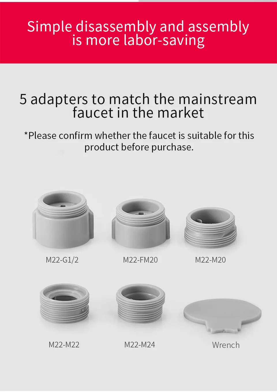 Xiaomi Youpin Dabai 360 градусов двойной функциональный смеситель сопла Bubbler