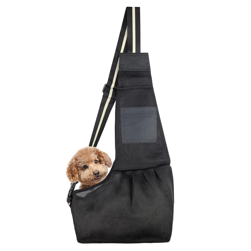 Pet Dog Carrier Sling Bag Breathable Oxford Mesh Shoulder Hands-free Travel Supplies | Дом и сад