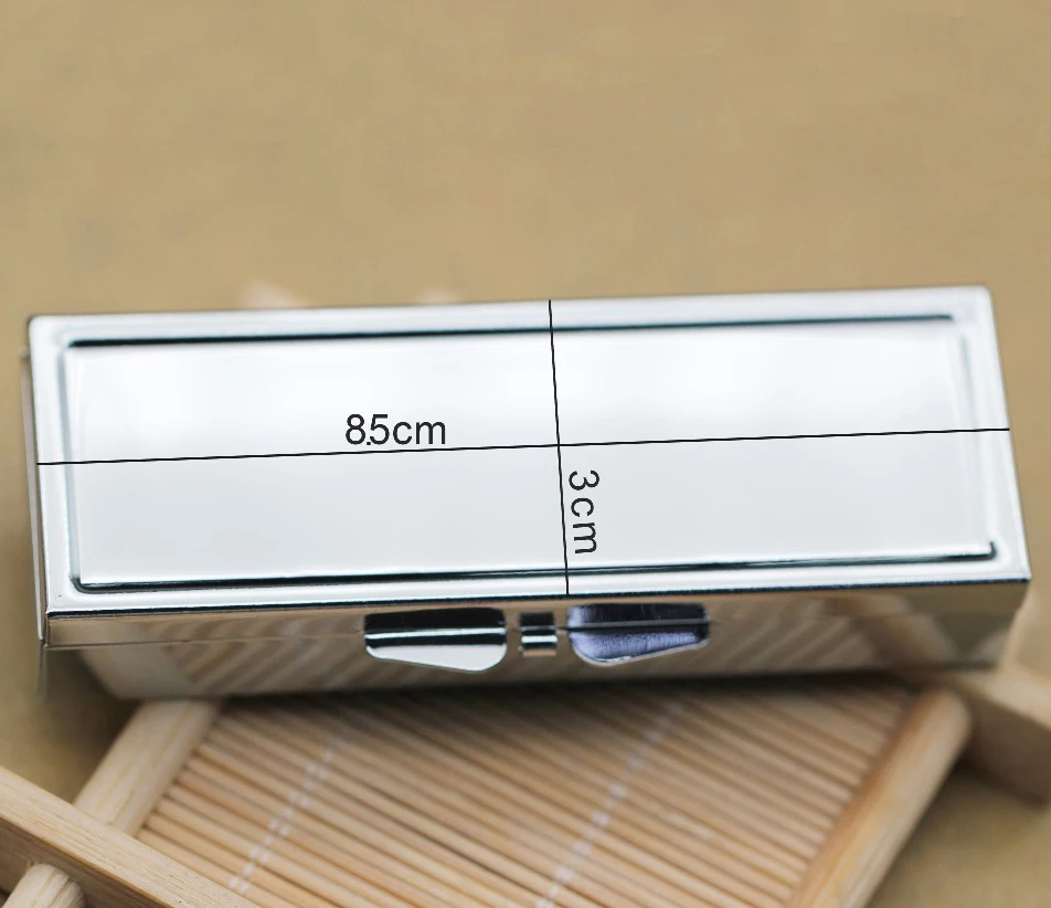 1 шт. водонепроницаемый переносной металлический складной чехол для таблеток 3