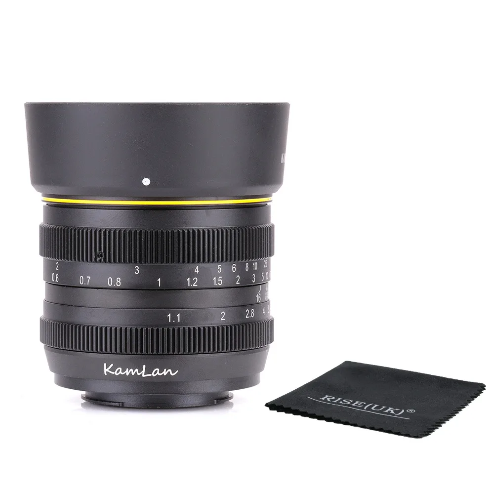 Kamlan 50 мм F1.1 APS C Большая диафрагма объектив с ручной фокусировкой для nikon N1