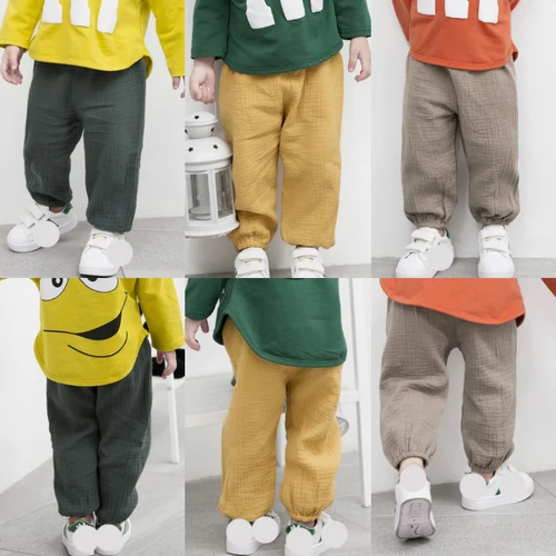 От 6 месяцев до 4 лет Хлопковые Штаны в винтажном стиле для маленьких мальчиков и