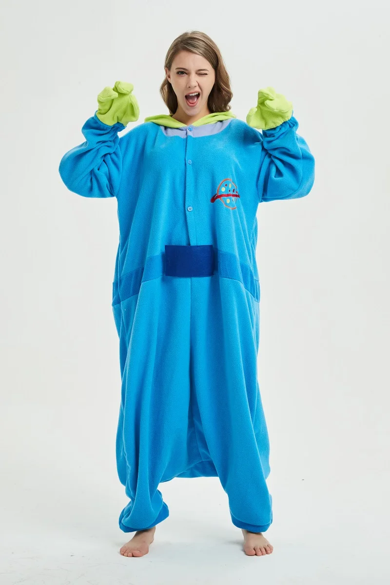 HKSNG/Пижама Кигуруми для взрослых с изображением героев мультфильма Mike Alien 3 eyes Monster