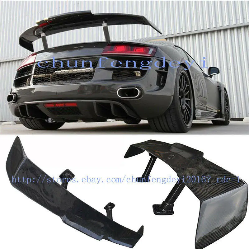 Подходит для Audi R8 V8 V10 2008 2015 Настоящее углеродное волокно авто задний багажник
