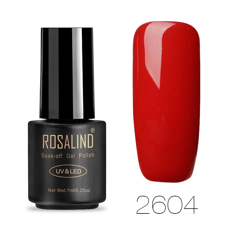 RA2604 ROSALIND Розовый фиолетовый серия гель лак для ногтей все для маникюра ногти маникюр Топ База Набор дизайн ногтей гель лаки - Цвет: RA2604