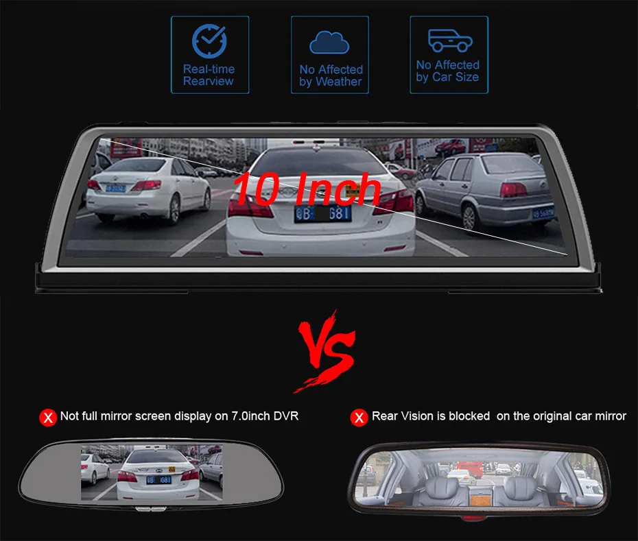 WHEXUNE Автомобильный видеорегистратор Dashcam 4G 4 канала ADAS Android 1" центральная консоль зеркало gps WiFi FHD 1080P задний объектив видео рекордер