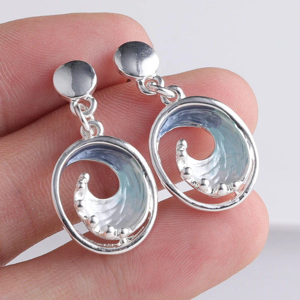 Эмалированное ожерелье из сплава MeiceM 2022 дизайнерский чокер в форме морской волны