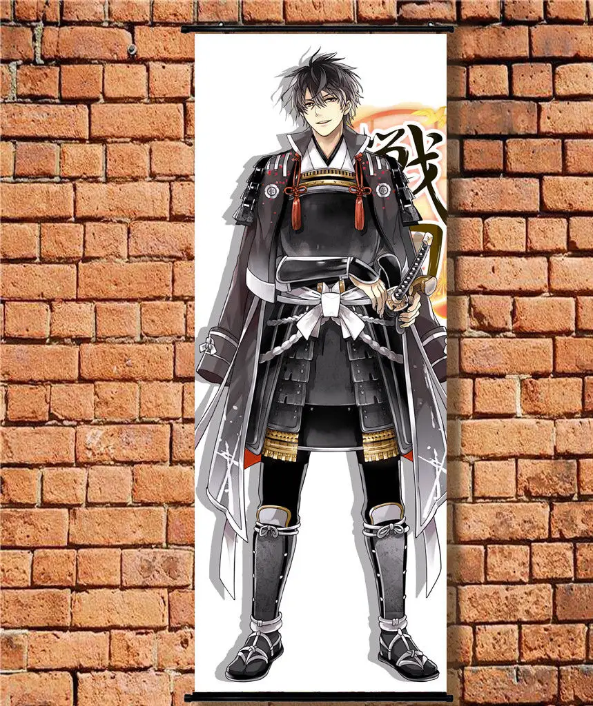 Ikemen Sengoku Imagawa Yoshimoto аниме тканевый плакат стены прокрутки длинные 105x40 см|Рисование