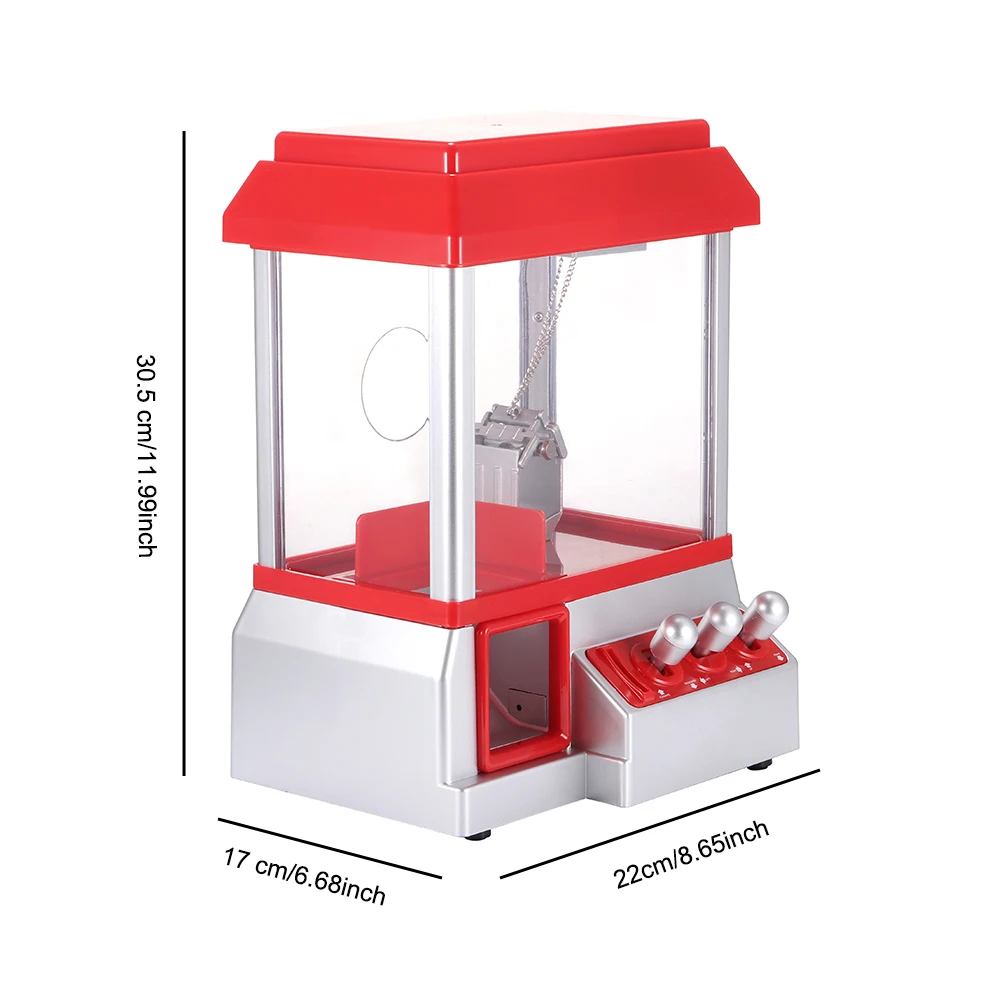 

Kids Mini Arcade Game Machine Vending Music Candy Grabber Coin Operated Claw Machine Toy Education Children Party Board Game
