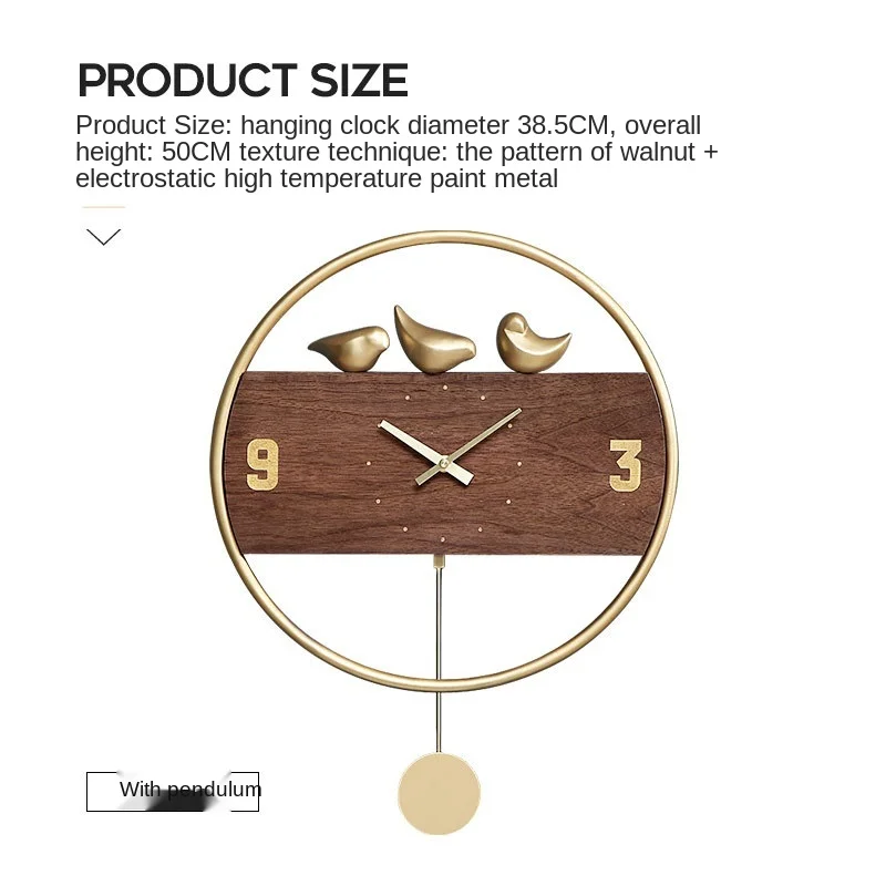 

Modern Minimalist Wrought Iron Wall Clock Nordic Creative Personality Clock Living Room Home Fashion Art Decoration Wall Clock