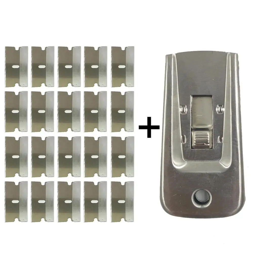 1 шт. скребок из нержавеющей стали 20 запасные лезвия для гриля Чистящая бленда