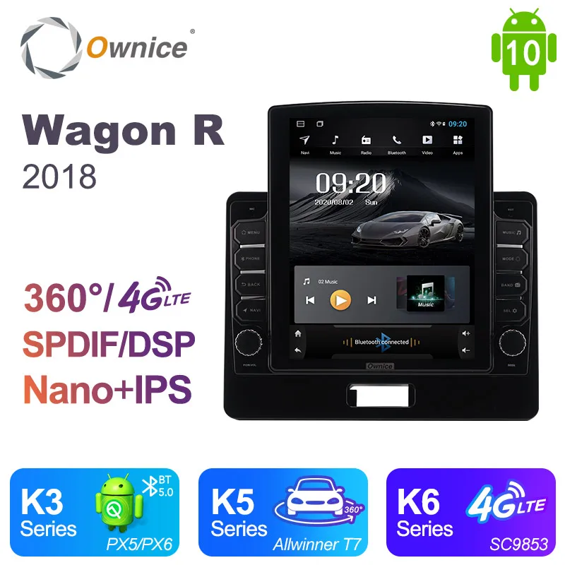 

Ownice Android 10.0 for SUZUKI WAGON R 2018 Car Radio Auto Multimedia Video Audio GPS Player head Unit 360 Panorama Tesla Style