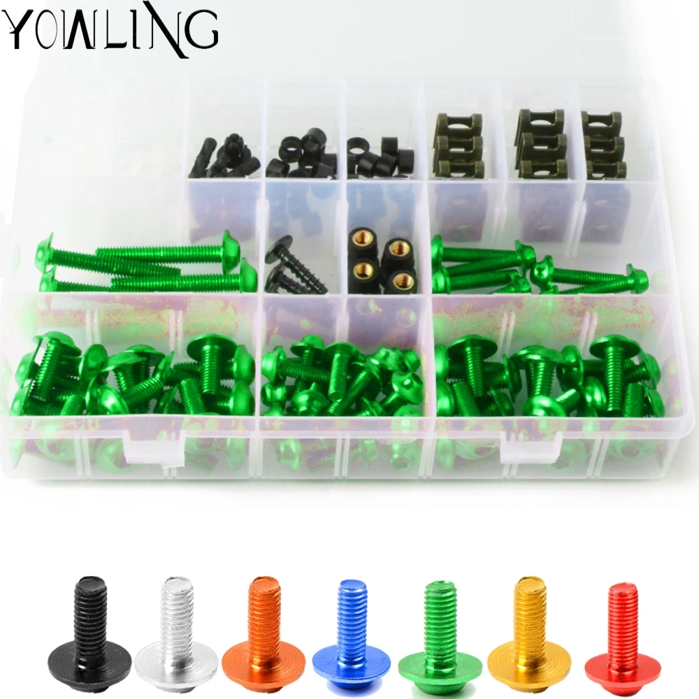 

Motorcycle Fairing Body Bolt Kit Screw Spire Speed Fastener Clip Mounting Nut For SUZUKI GS500E GS 500E 1994 1995 1996 1997 1998