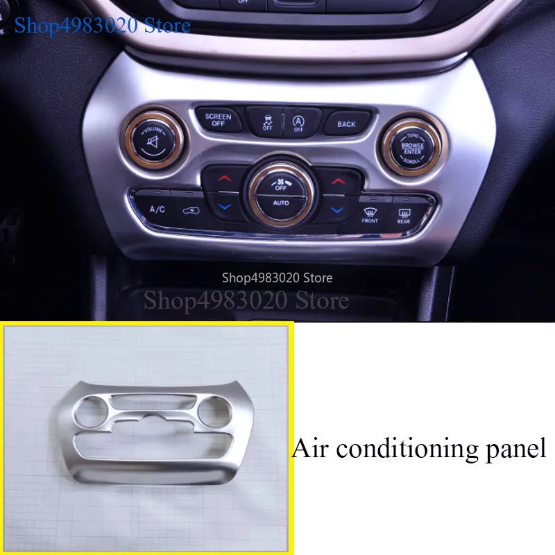 1 шт. для Jeep Cherokee 2014 2018 ABS матовое кондиционирование воздуха Регулируемая рамка