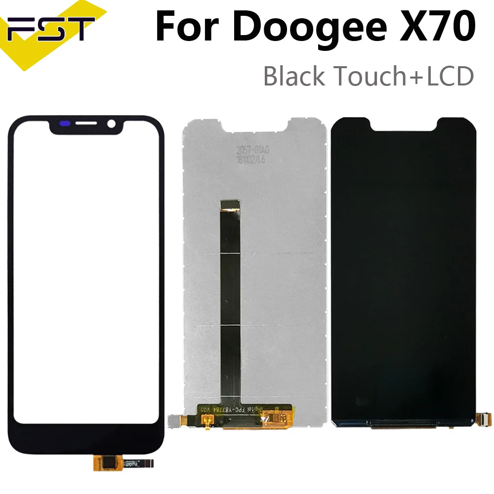 ЖК дисплей и дигитайзер сенсорного экрана для Doogee X70 черный 5 дюйма запасные части