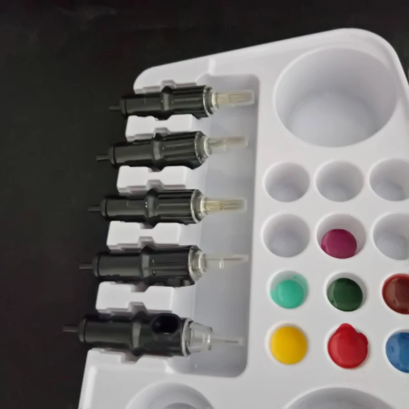 1 шт. одноразовая пластиковая цветная пластина чернила для татуировок пигментный